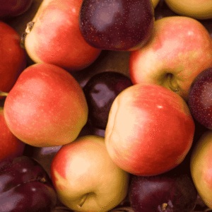 Apples and plums