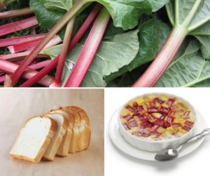 Rhubarb spring pudding