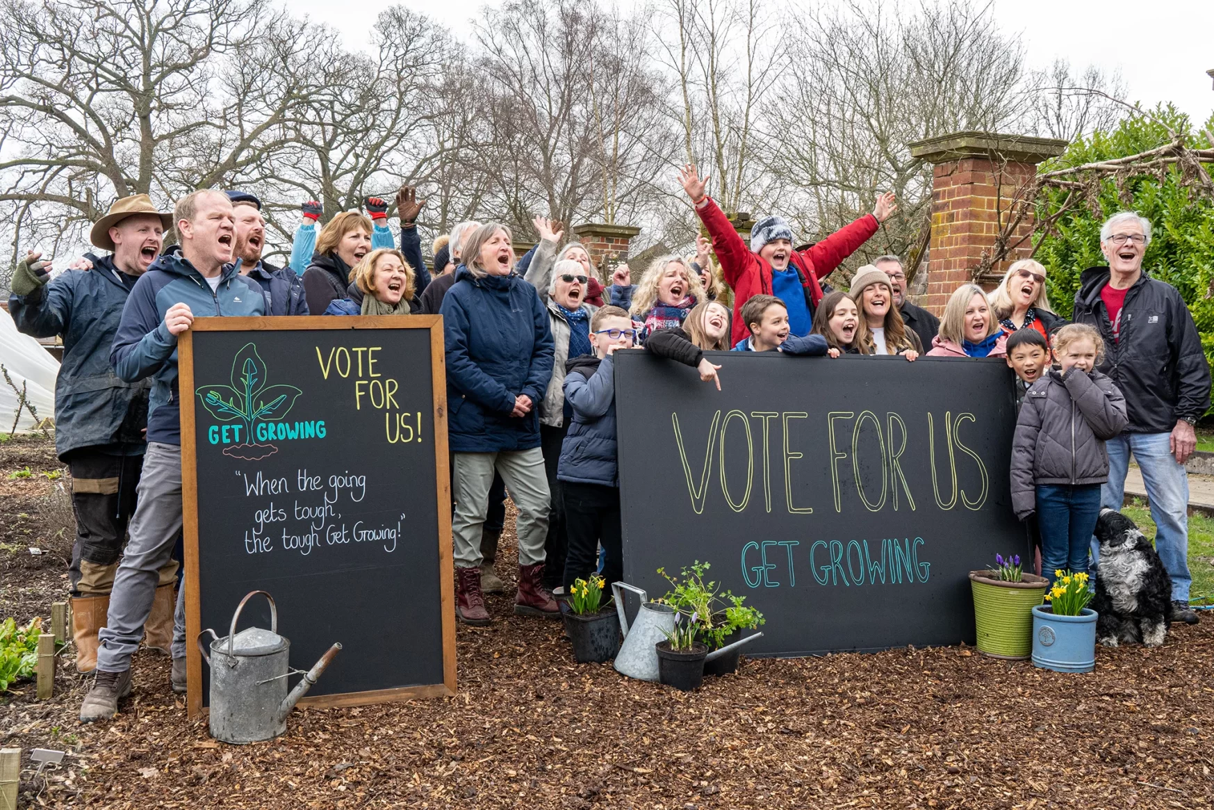 Group asking people to vote for Get Growing in The People's projects